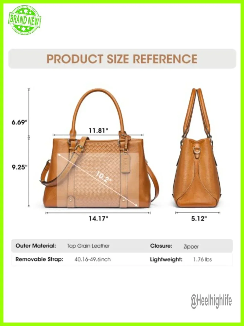 Soft Leather Hobo Satchel Crossbody Bag with Top Handle 3 Ways